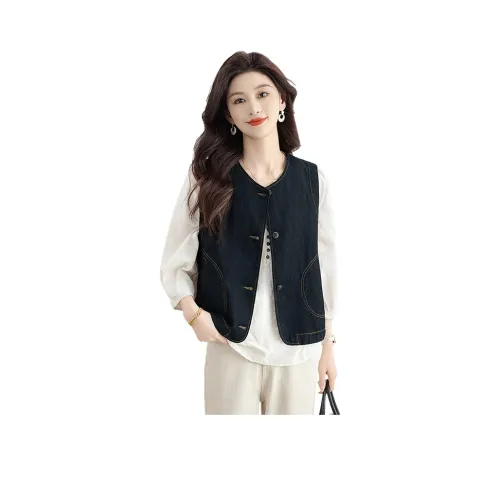 Cypress House Жилет Женский Темно-Синий