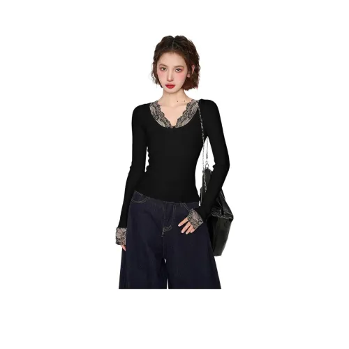 Ya Sheep People Трикотаж Женский Черный