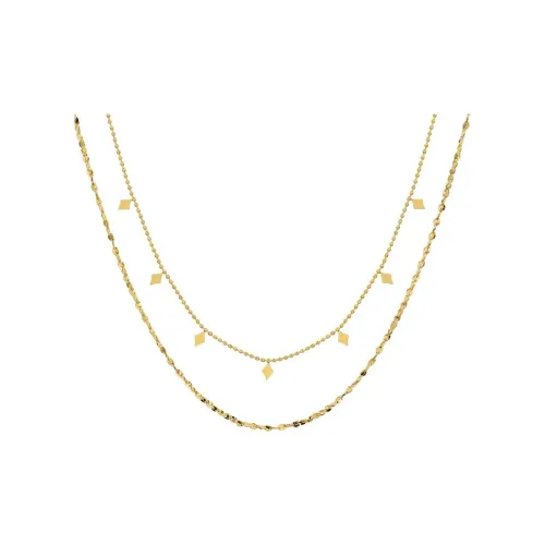 NATURALLYJOJO Титановые стальные ожерелья женские золотые