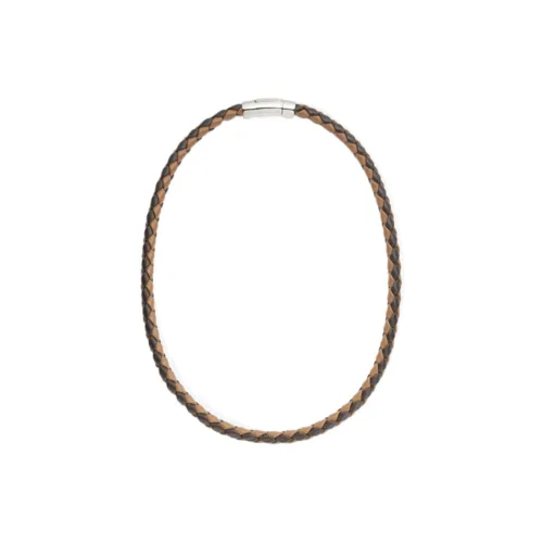 FENDI Латунь Телячья кожа Ожерелья Мужской Коричневый