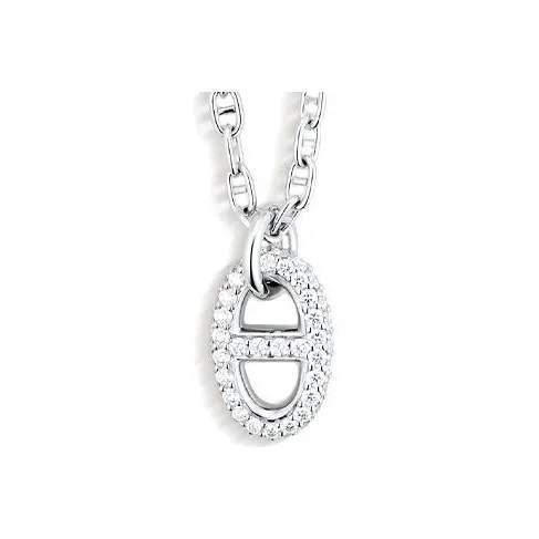 HERMES Farandole 18К Белое золото Ожерелье Женское