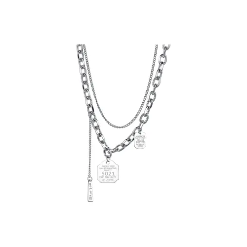 West Island Смешанный материал Ожерелье Серебро Унисекс