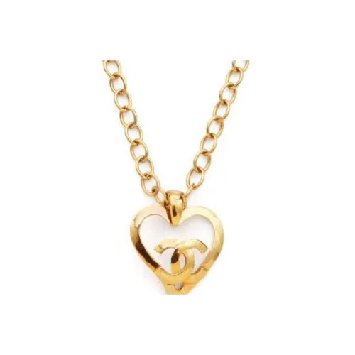 CHANEL CC Золотое Покрытие Ожерелья Женские Золото