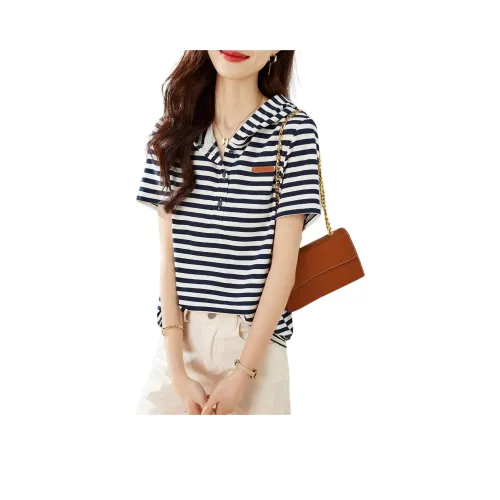 MOHANYIMEI Темно-синие женские футболки T