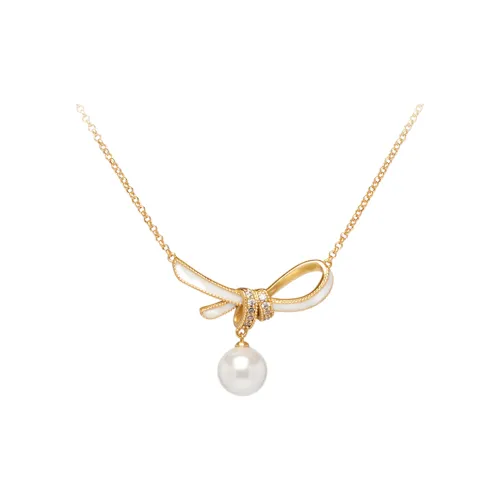 Fellala Искусственная жемчужина Ожерелье Женское Золотое