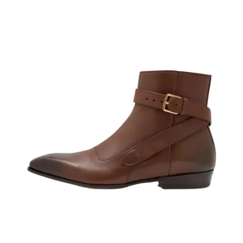 MANOLO BLAHNIK Richmond ботильоны мужские коричневые