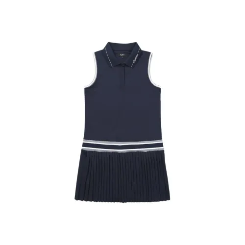 Malbon Golf Без рукавов Платье Женское Морской синий