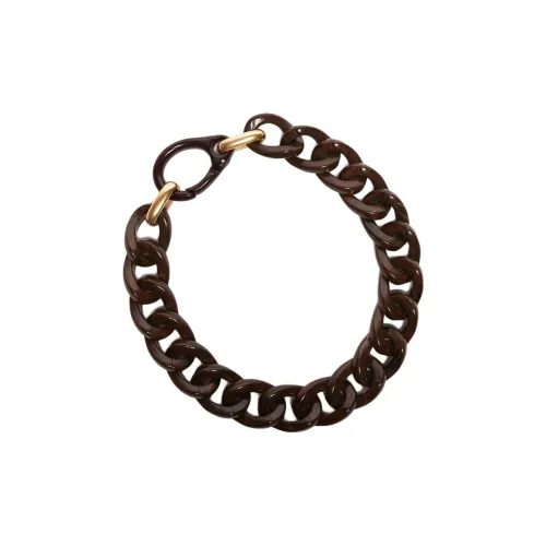 MaxMara Ожерелья из оргстека Женские Темно-Коричневый