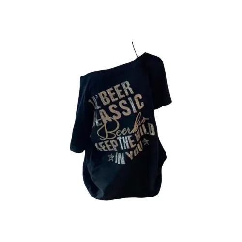 ABCMININ Черные Женские Футболки