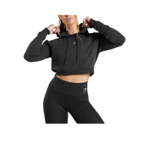 GYMSHARK Тренировки Укороченный худи Свитшот Женские