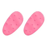 Розово-красный гороховый узор, 1 пара