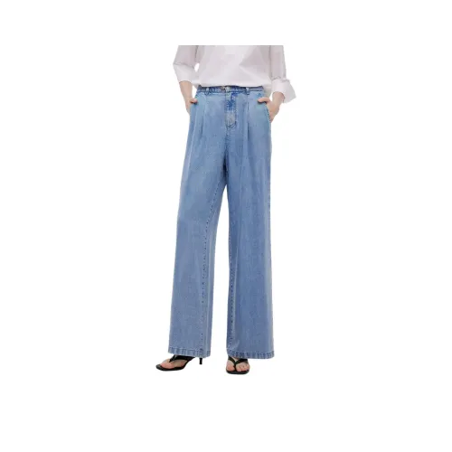 GOELIA 71U Светло-Синий Деним Женские Джинсы