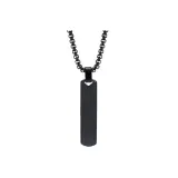 Геометрическая квадратная подвеска, ожерелье [черный]