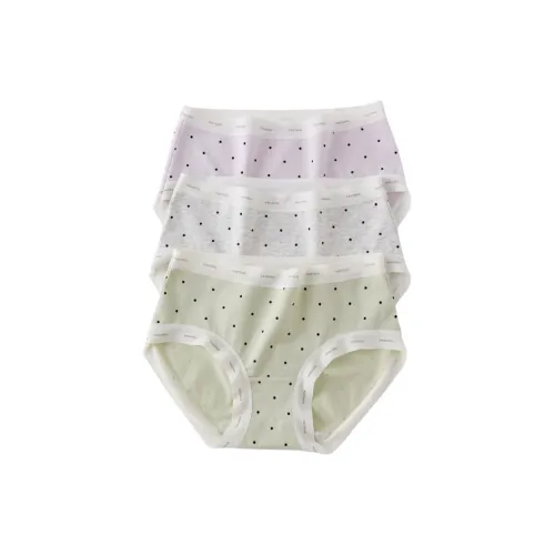 FENTENG Светлый Фотиния Серый + Светлый Фиолетовый + Гороховый Зеленый FU26960772 Женские Трусики-Бикини