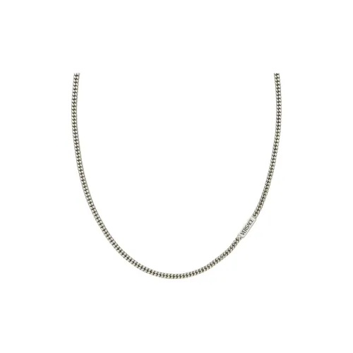 VERSACE Металлические ожерелья Унисекс Серебряный