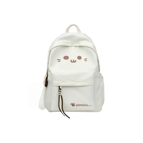 G.DUCKKIDS Нейлоновый рюкзак стандартный экрю черный светло-желтый