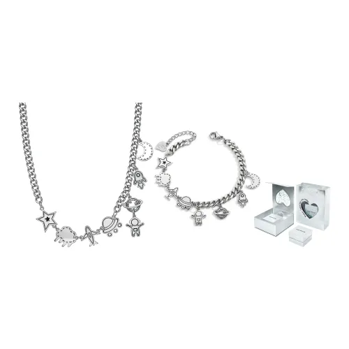 ENFANTIN Титановая сталь Цепь Медные детали Ожерелье Унисекс