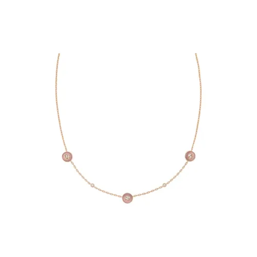 GUCCI Interlocking Бриллиантовые ожерелья Унисекс Розовое золото