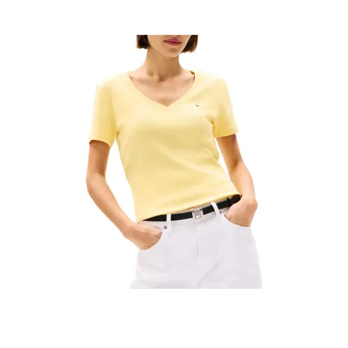 Tommy Hilfiger Светло-желтые Женские Футболки