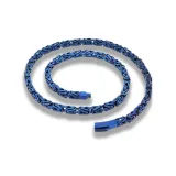 Имперский Цепь Ожерелье, Синий 50 см