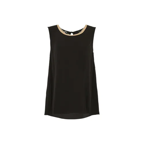 POWXV Черные Женские Платья без рукавов