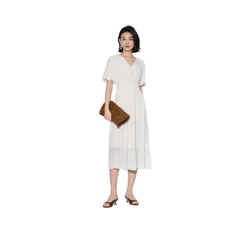 XG Короткий рукав Платье Женское Белое