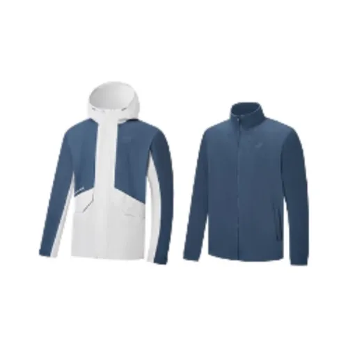 XTEP Variety Тренировки Коллекция Ветрозащитный Ветровка Мужской Пыль Серый Туманный Теневой синий