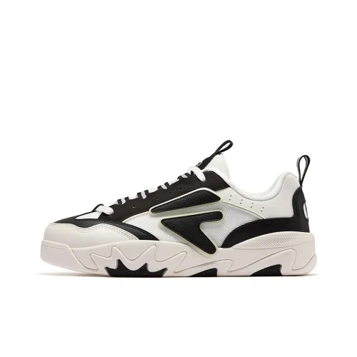 FILA FUSION NOLLIE II Dolphin Jump Shoe 2 Устойчивые к истиранию Скейтборд Кроссовки Мужские Молочно-белый Черный