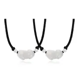 Белый + Белый Пара Ожерелье 1 пара