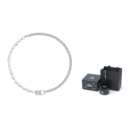 PEACE CAT Baroque Pearl Титановая сталь Ожерелья Унисекс