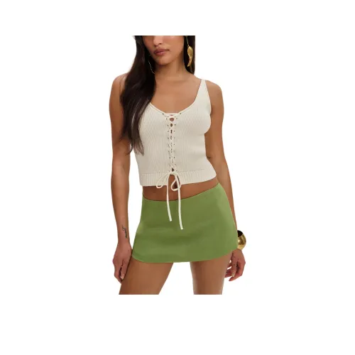 Reformation Mia Low Waist Шорты-юбка из льна Повседневные короткие юбки Женские