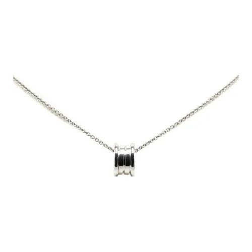 BVLGARI 18K Белое золото Ожерелье Женское Серебро