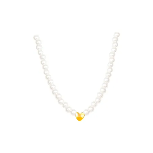 BONAS Сплав Искусственная жемчужина Цветонепроницаемый гальванизированный Ожерелья Женские