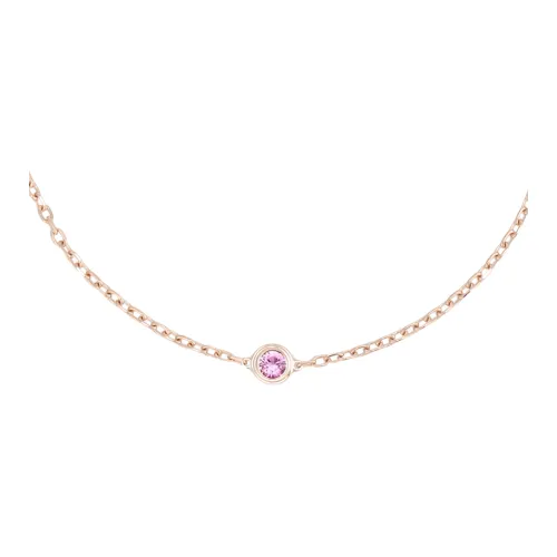 Cartier Колье Cartier D'Amour Розовое Золото, Розовый Сапфир