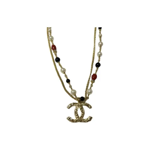 CHANEL 24K Металлические ожерелья Женские Золото