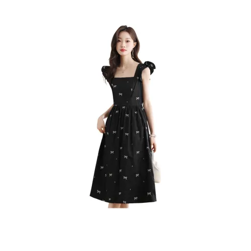 GOSO Черная вышивка Женские Слиплатья