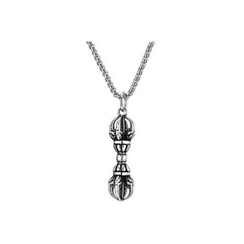 MAGICPOLE Титановые стальные ожерелья мужские серебряные