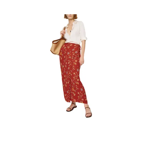 REFORMATION Opal Низкий пояс Юбка Повседневная Длинная Юбка Женская