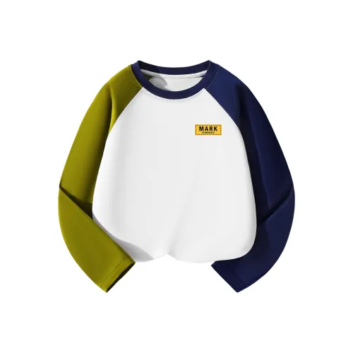 FAIRWHALE Длинный рукав Т-рубашка 100% хлопок Универсальная Детская