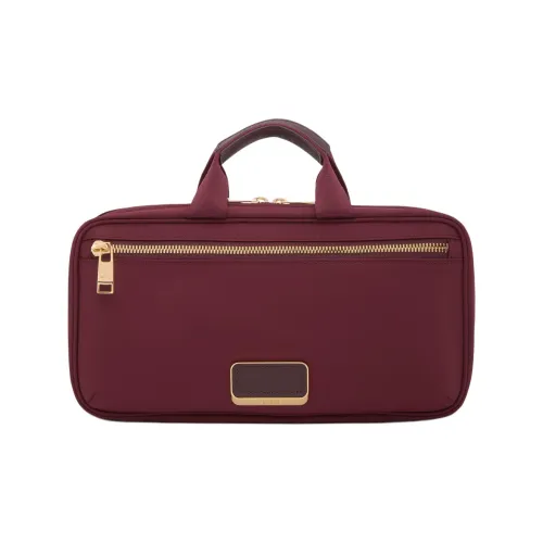 TUMI Voyageur Нейлон Косметичка Маленькая Женская Бордовый