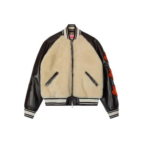 KENZO Кожа Куртка Пальто Унисекс