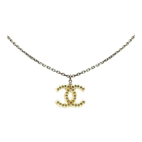 CHANEL Смола Ожерелья Женское Серебро