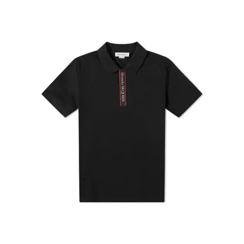 Alexander McQueen Мужское черное поло