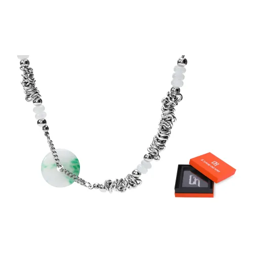 Cooraree Титановая сталь Ожерелье Серебряное Унисекс