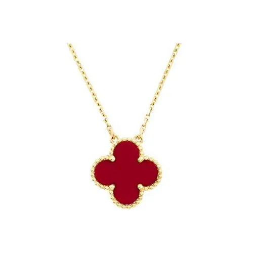 Van Cleef Arpels Alhambra Four Leaf Lucky Series 18К золото Ожерелья Женские
