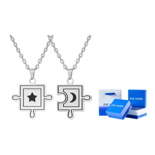 ENFANTIN Титановая сталь Ожерелье Пара Puzzle Ожерелье В паре Унисекс