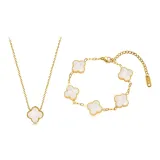 Счастливый Клевер Четырехлистный Коллекция (Белый)