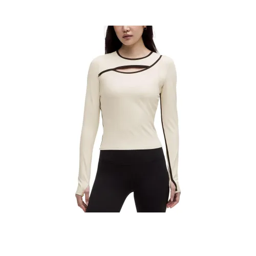 lululemon Nulu™ T-Shirt Женская Светлый Айвори Черный