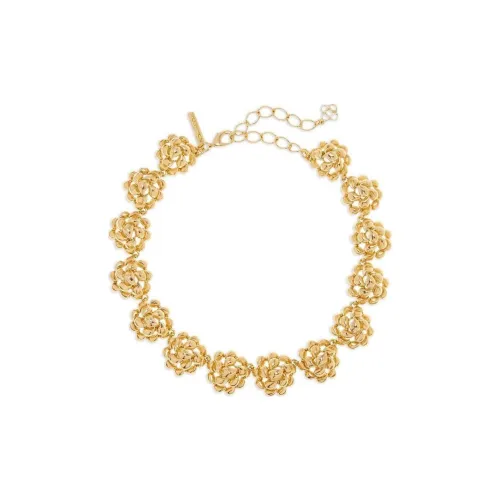 Оскар де ла Рента Олово Латунь Золото Metal Necklaces Женские Золото