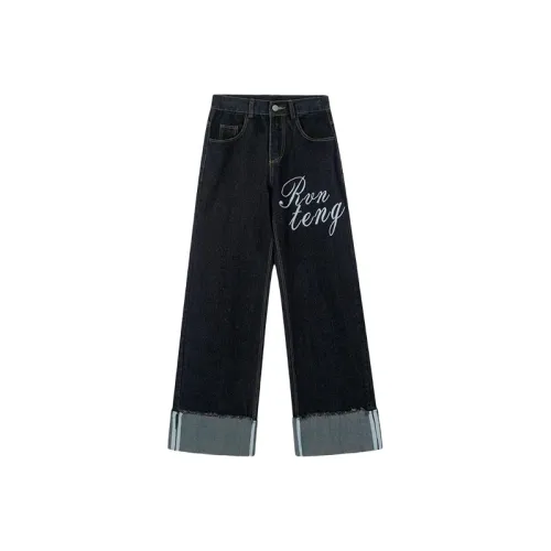 MOONCORE Черные Женские Джинсы